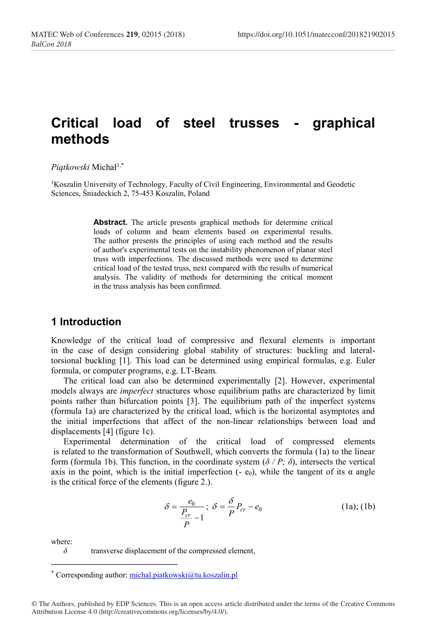 graphical method of truss analysis pdf