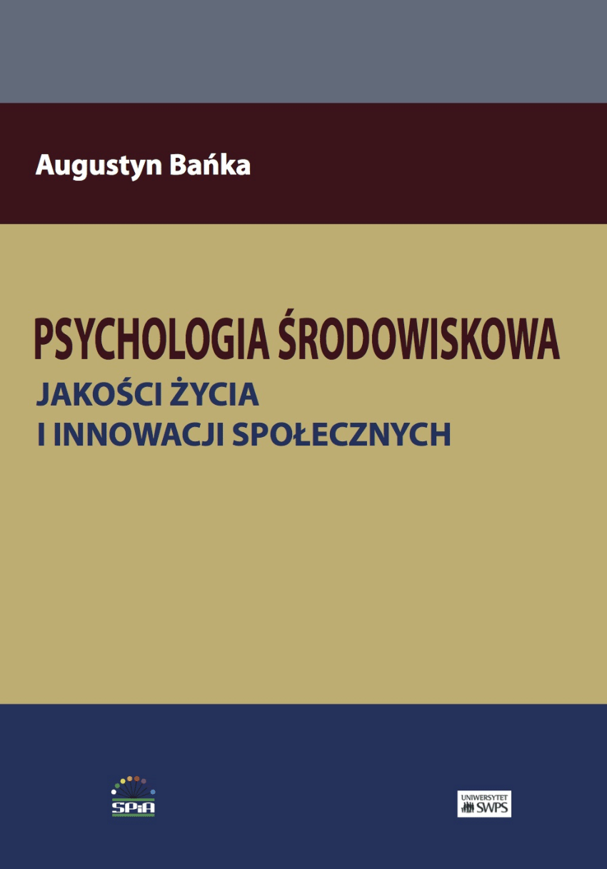 (PDF) Psychologia środowiskowa jakości życia i innowacji społecznych