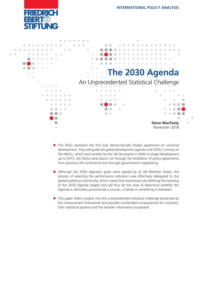 Pdf The 30 Agenda An Unprecedented Statistical Challenge