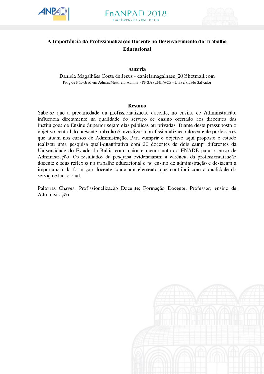 PDF) Estágio: o início da profissionalização docente