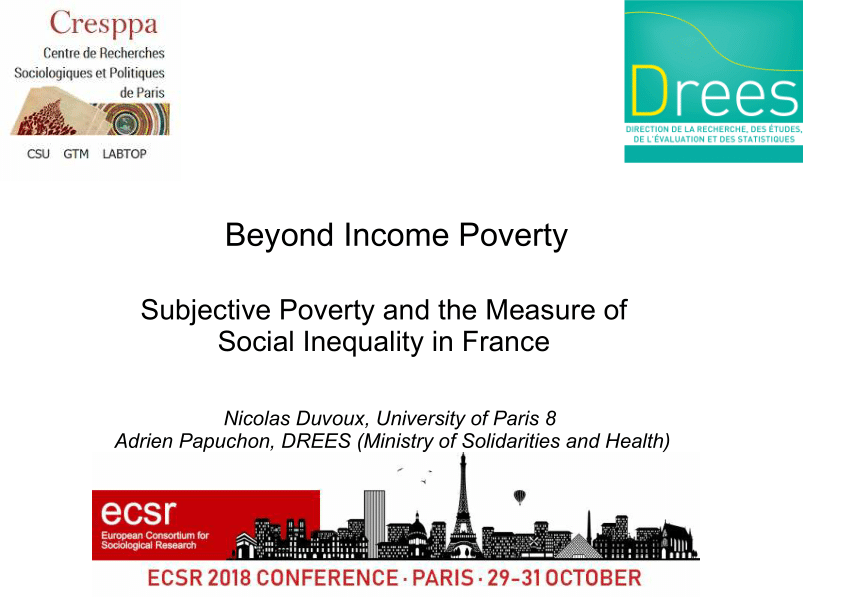 (PDF) Beyond Poverty Subjective Poverty and the Measure of