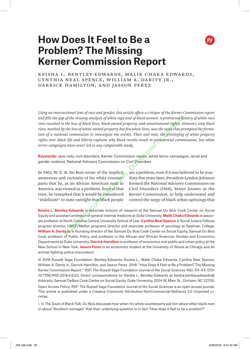 kerner report findings