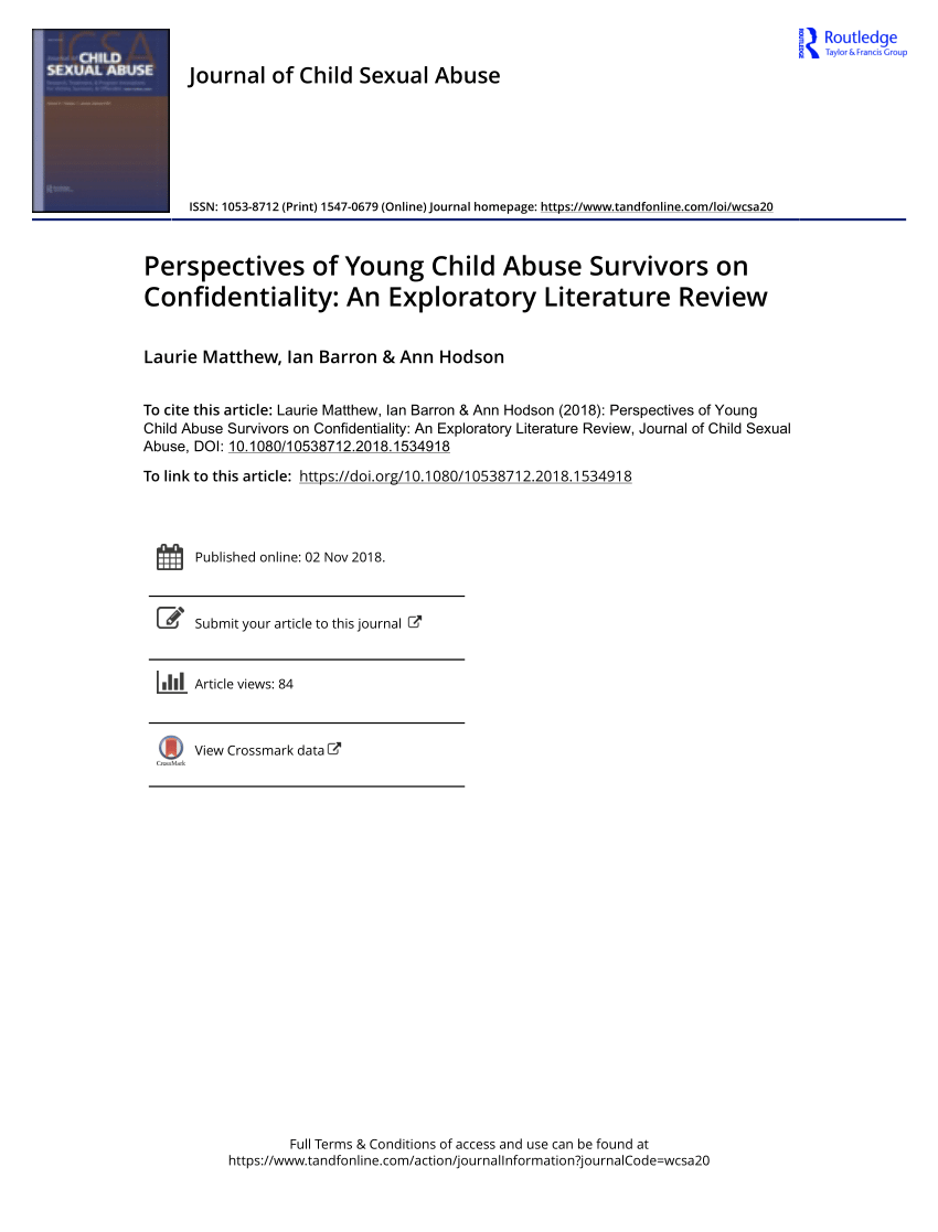 literature review on child abuse