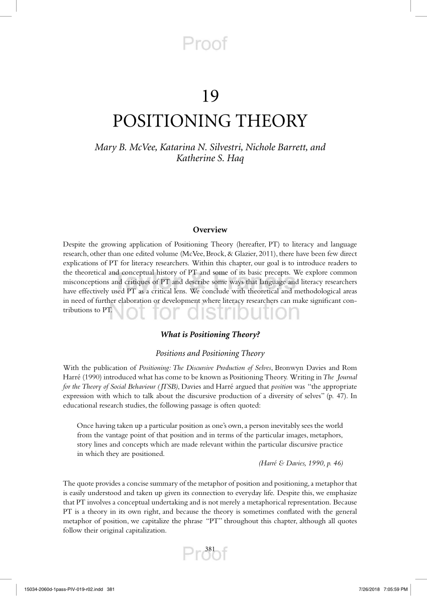 positioning theory case study