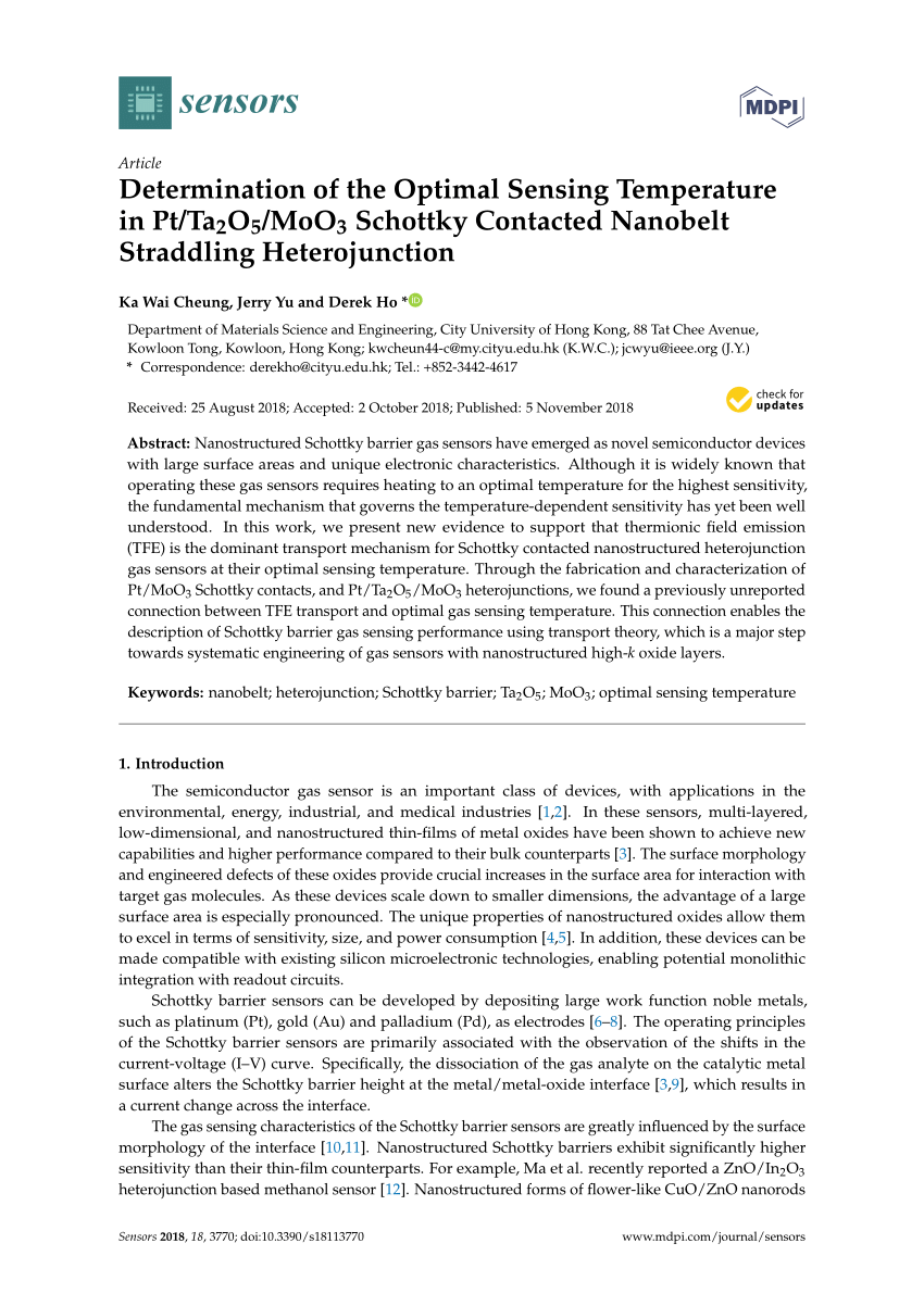 (PDF) Determination of Schottky barrier profile at Pt 