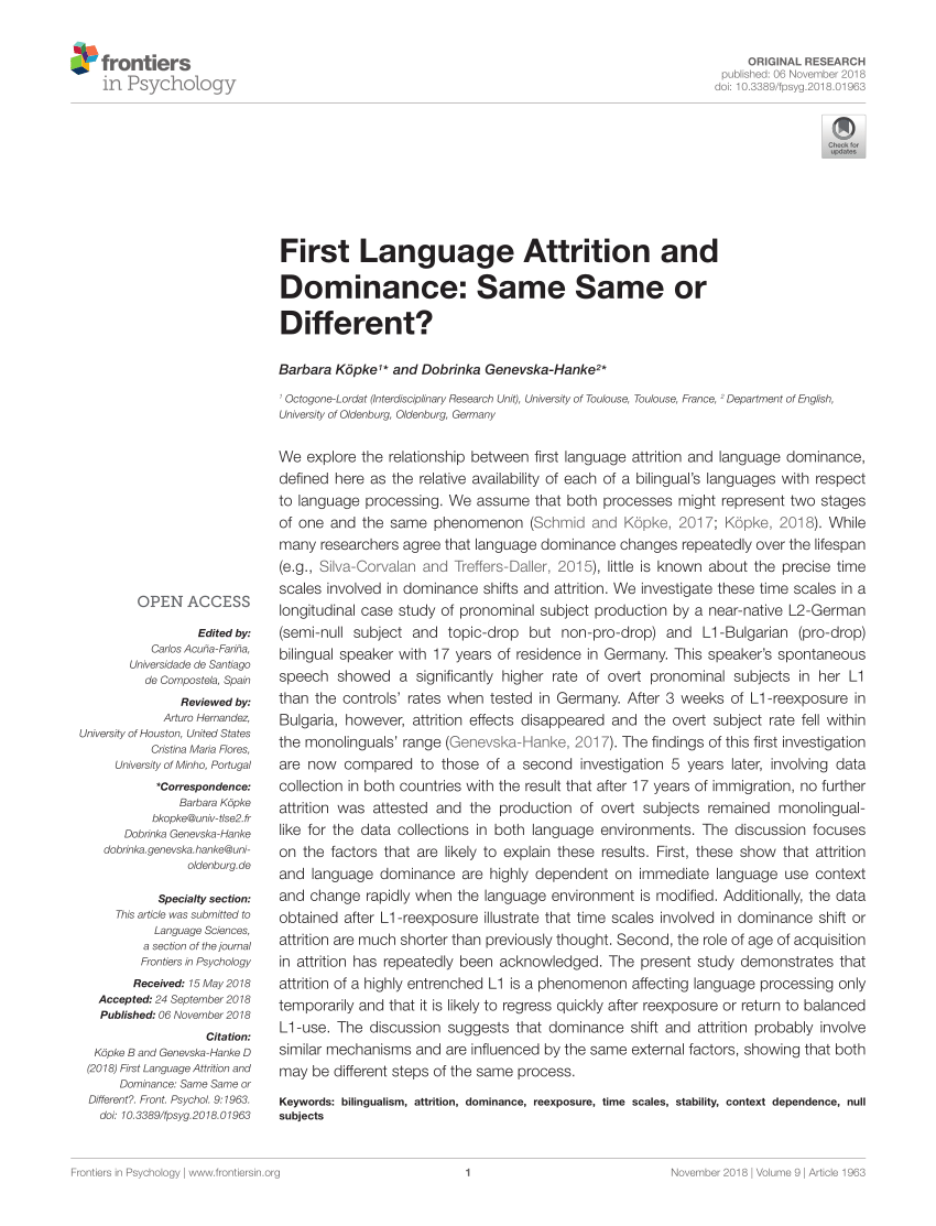 thesis language attrition