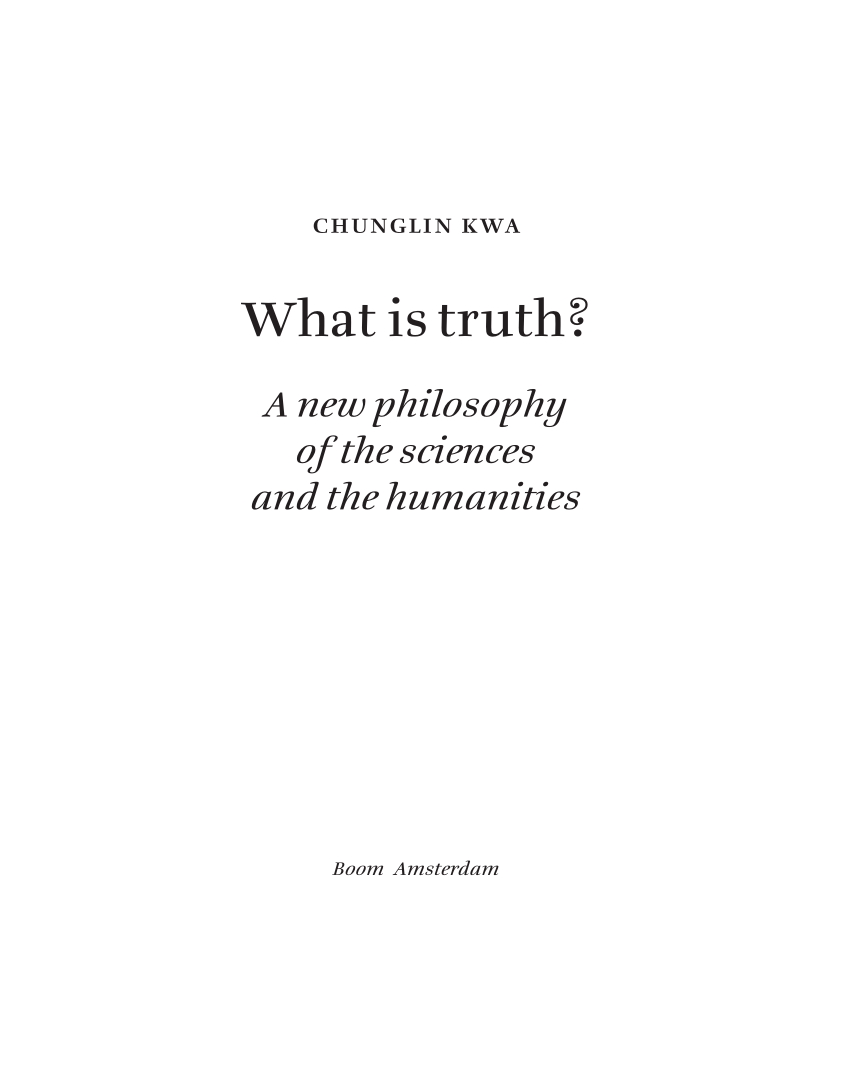 essay about truth in philosophy