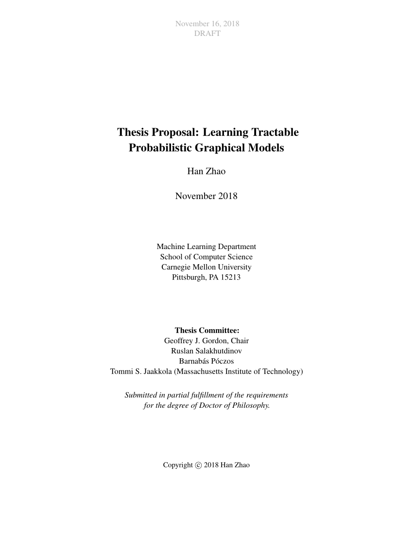 (PDF) Learning Tractable Probabilistic Graphical Models