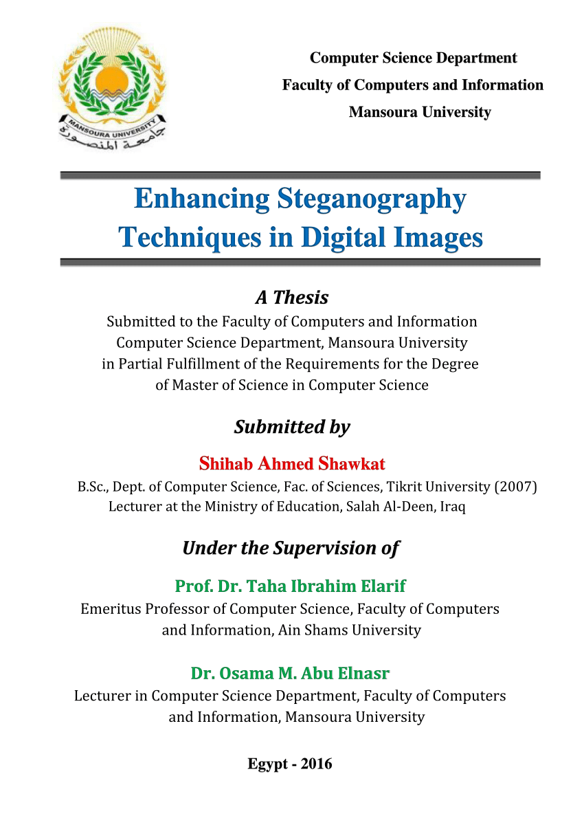 video steganography thesis