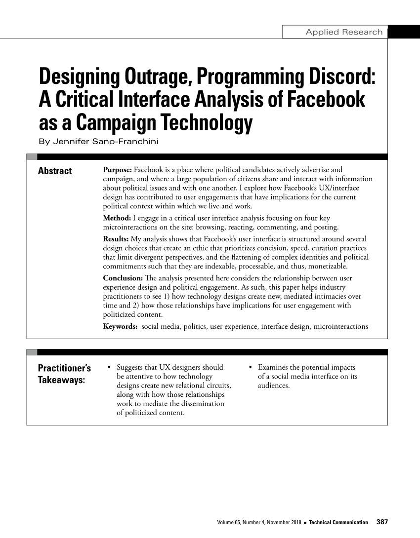 Pdf Designing Outrage Programming Discord A Critical Interface
