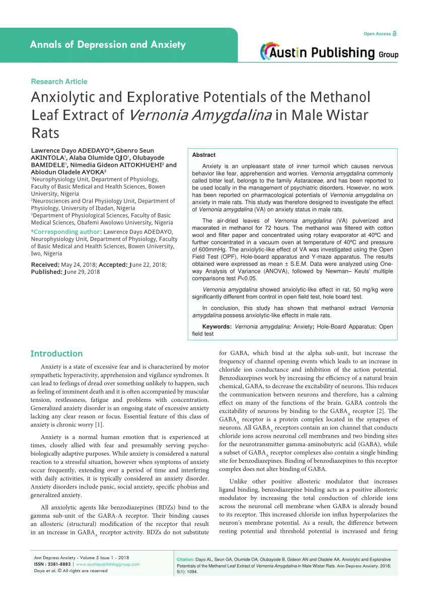 literature review on vernonia amygdalina pdf