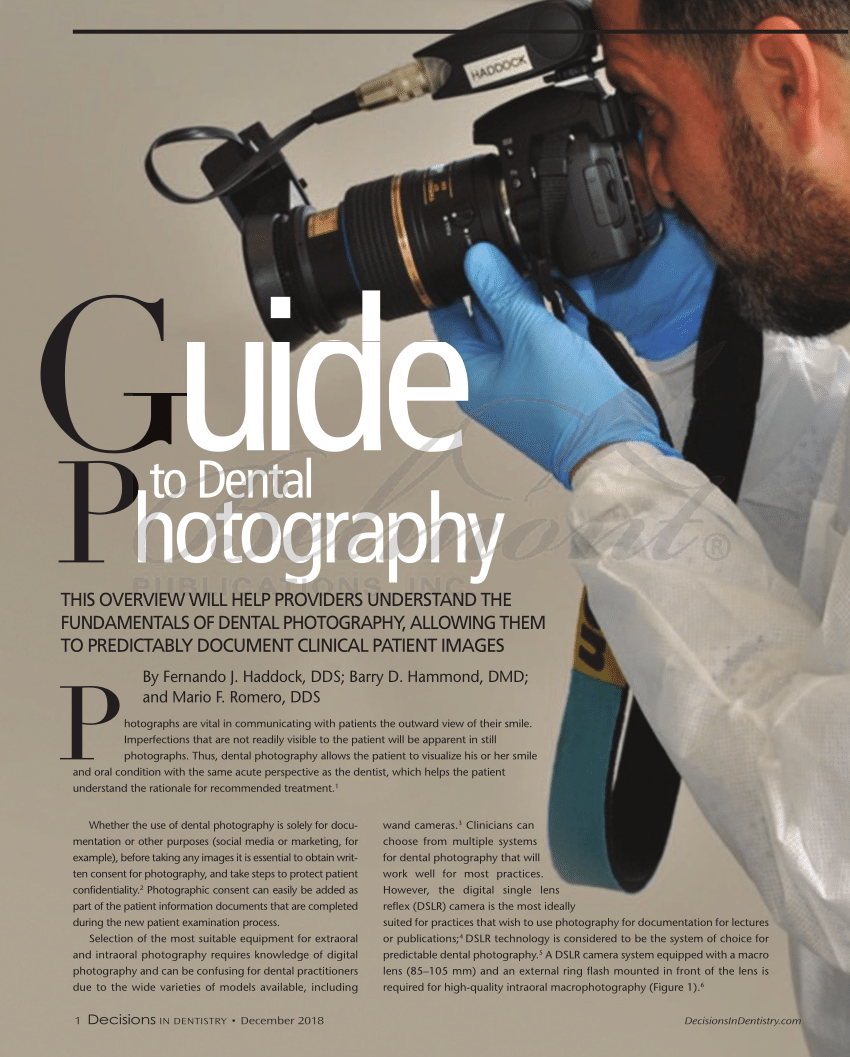 Guide to Dental Photography - Decisions in Dentistry