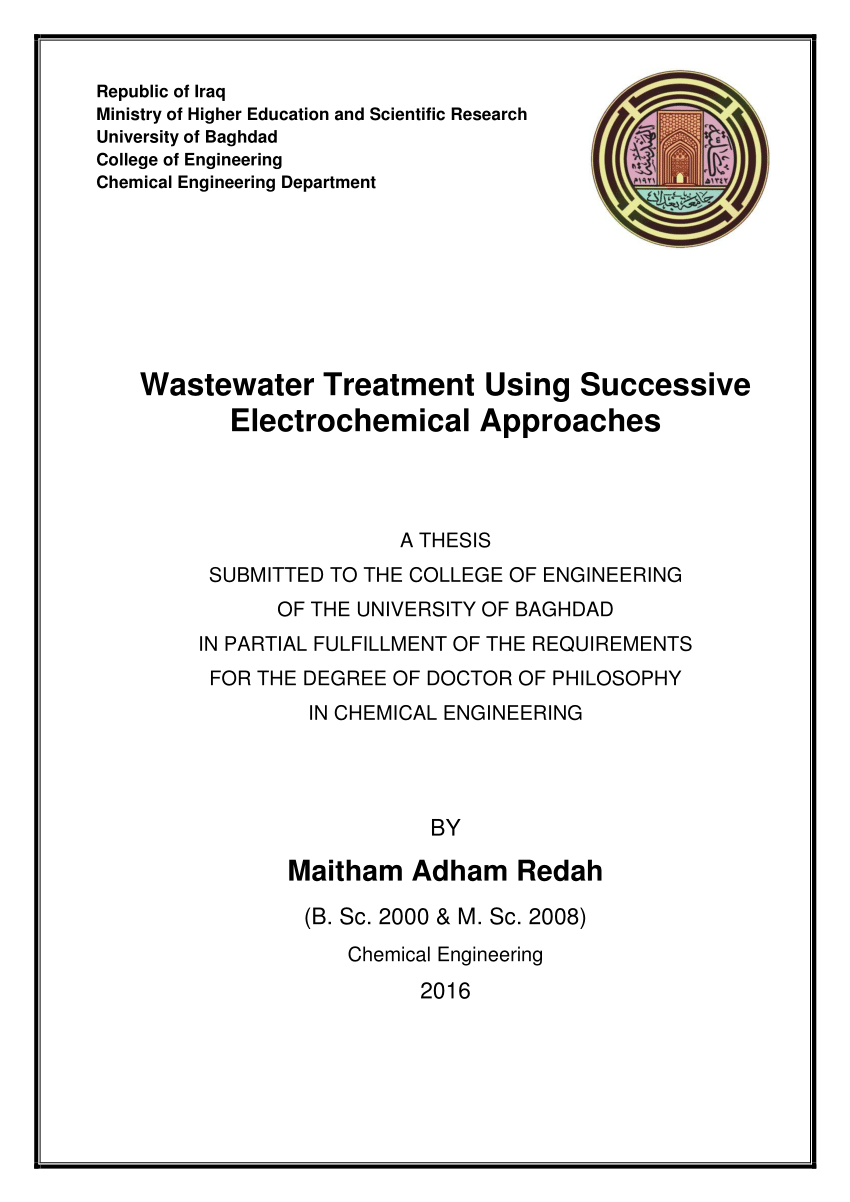 thesis on wastewater pdf