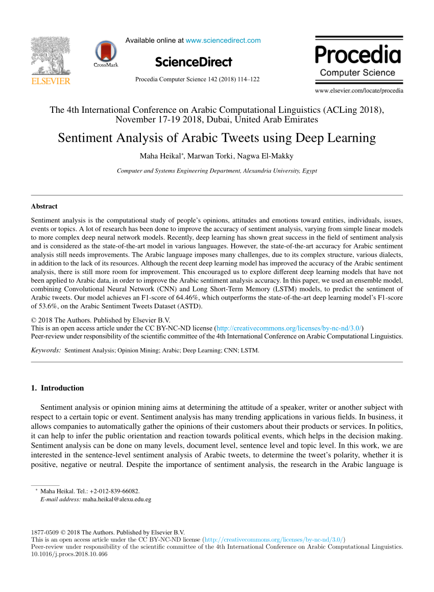 Improving Sentiment Analysis of Arabic Tweets by One-way ANOVA