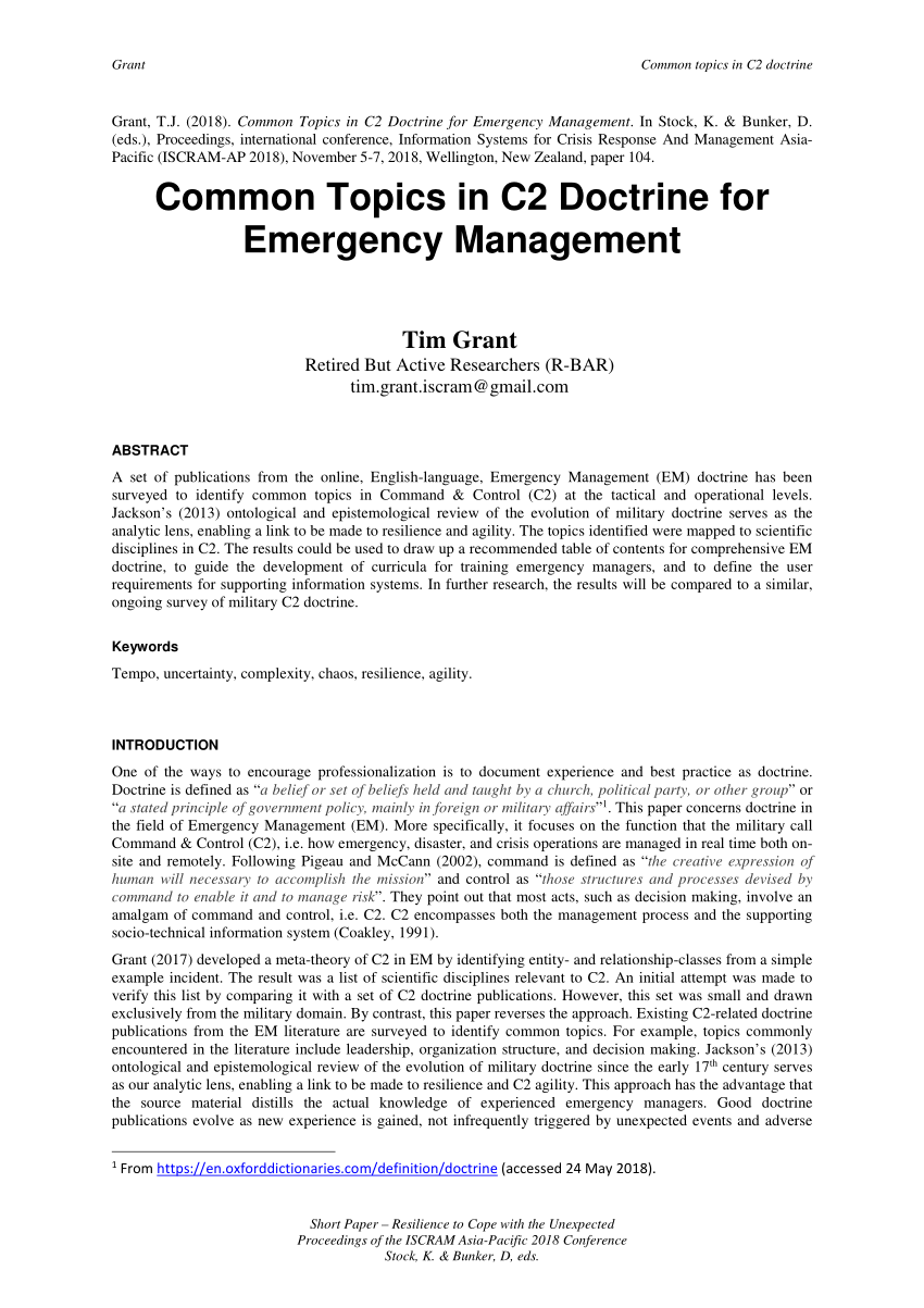 research topics in emergency management