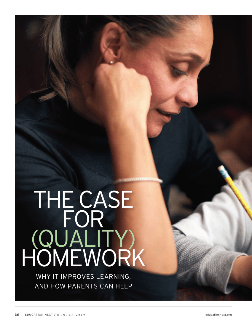 the case for quality homework