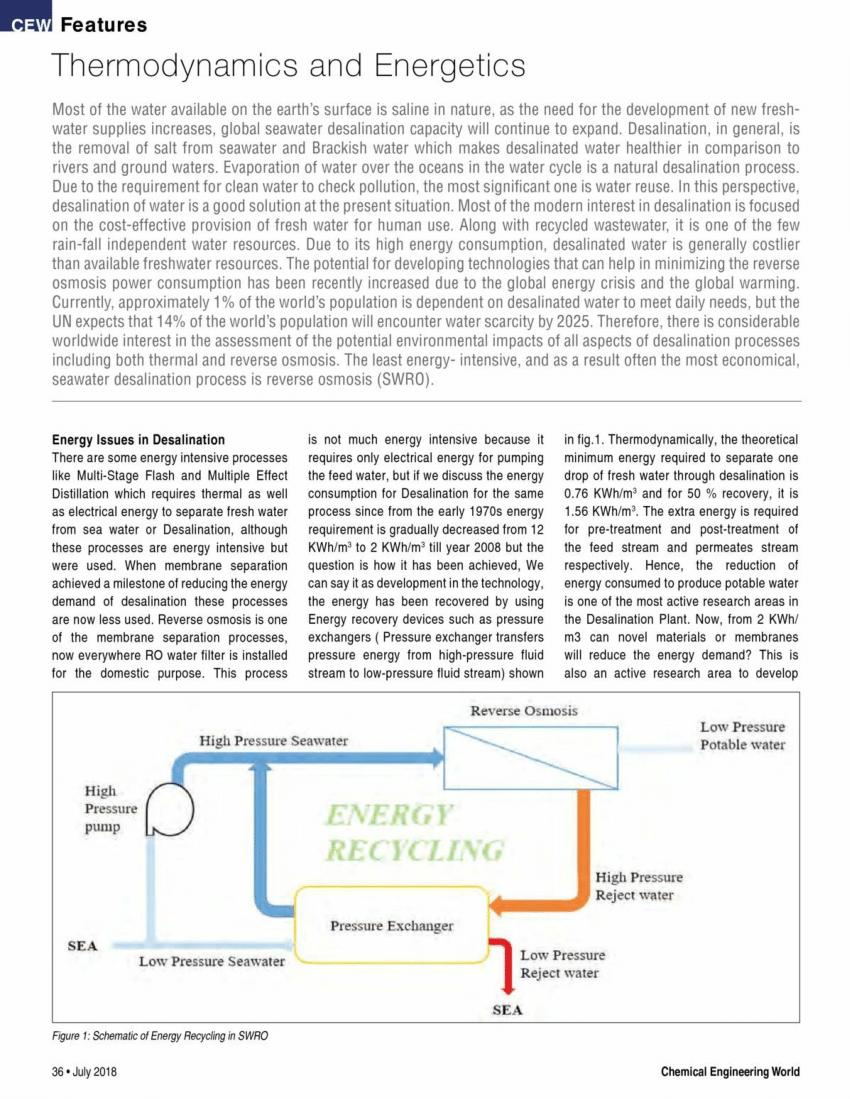 desalination of seawater research paper