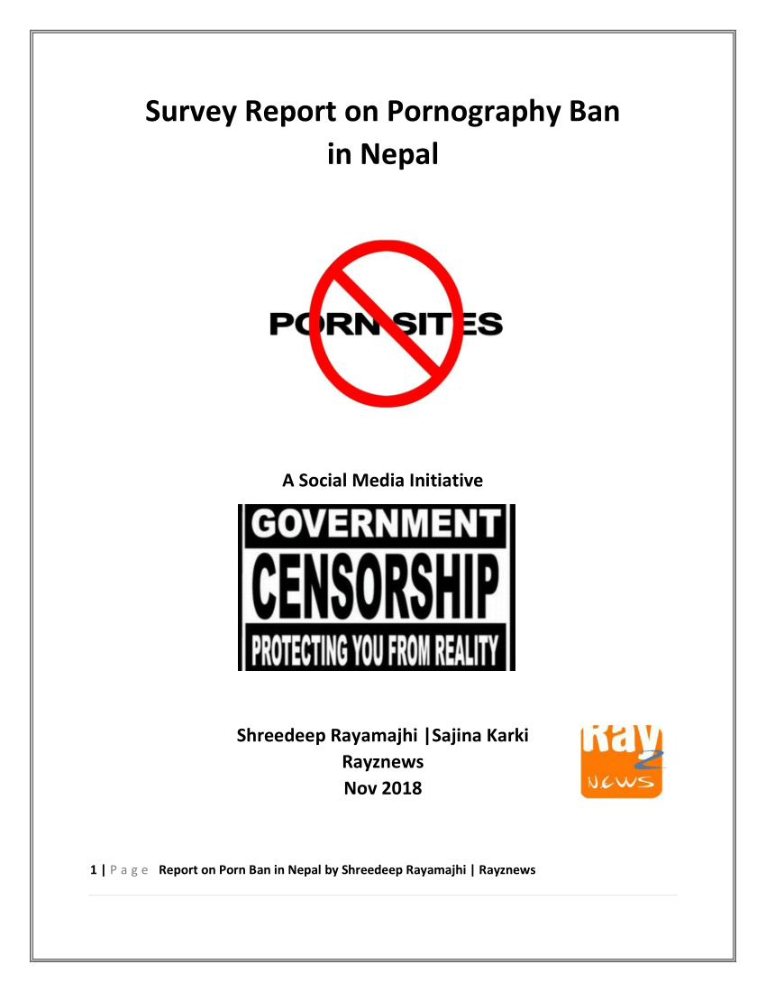 Nepali Refugees Porn - PDF) Report on Porn Ban in Nepal by Shreedeep Rayamajhi and Sajina Karki