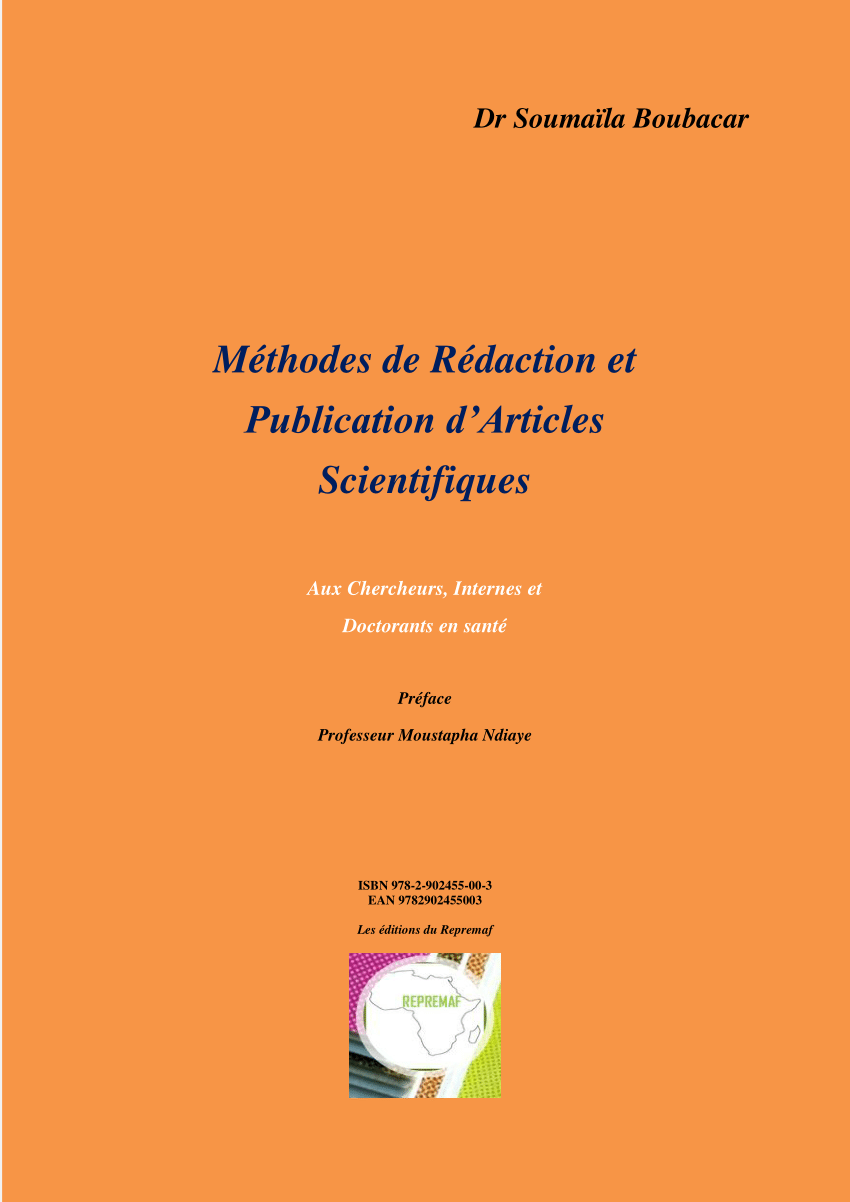 Pdf Methodes De Redaction Et Publication D Articles Scientifiques