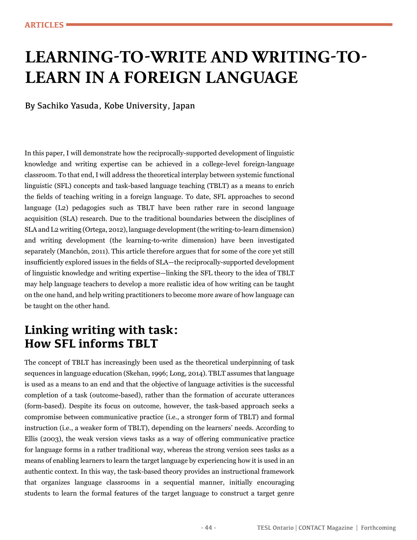 learn foreign language essay