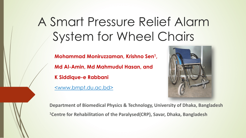 Pdf A Smart Pressure Relief Alarm System For Wheel Chairs