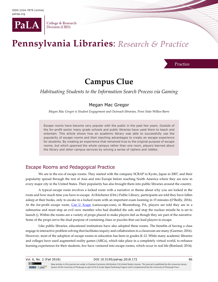 (PDF) Campus Clue: Habituating Students to the Information Search