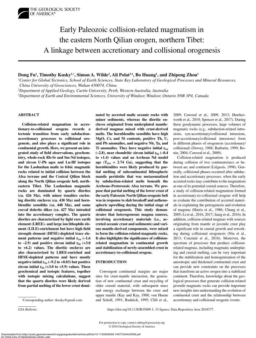 PDF) Structural and kinematic analysis of the Early Paleozoic