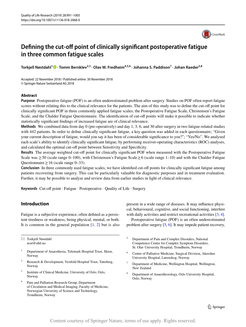 chalder fatigue scale pdf