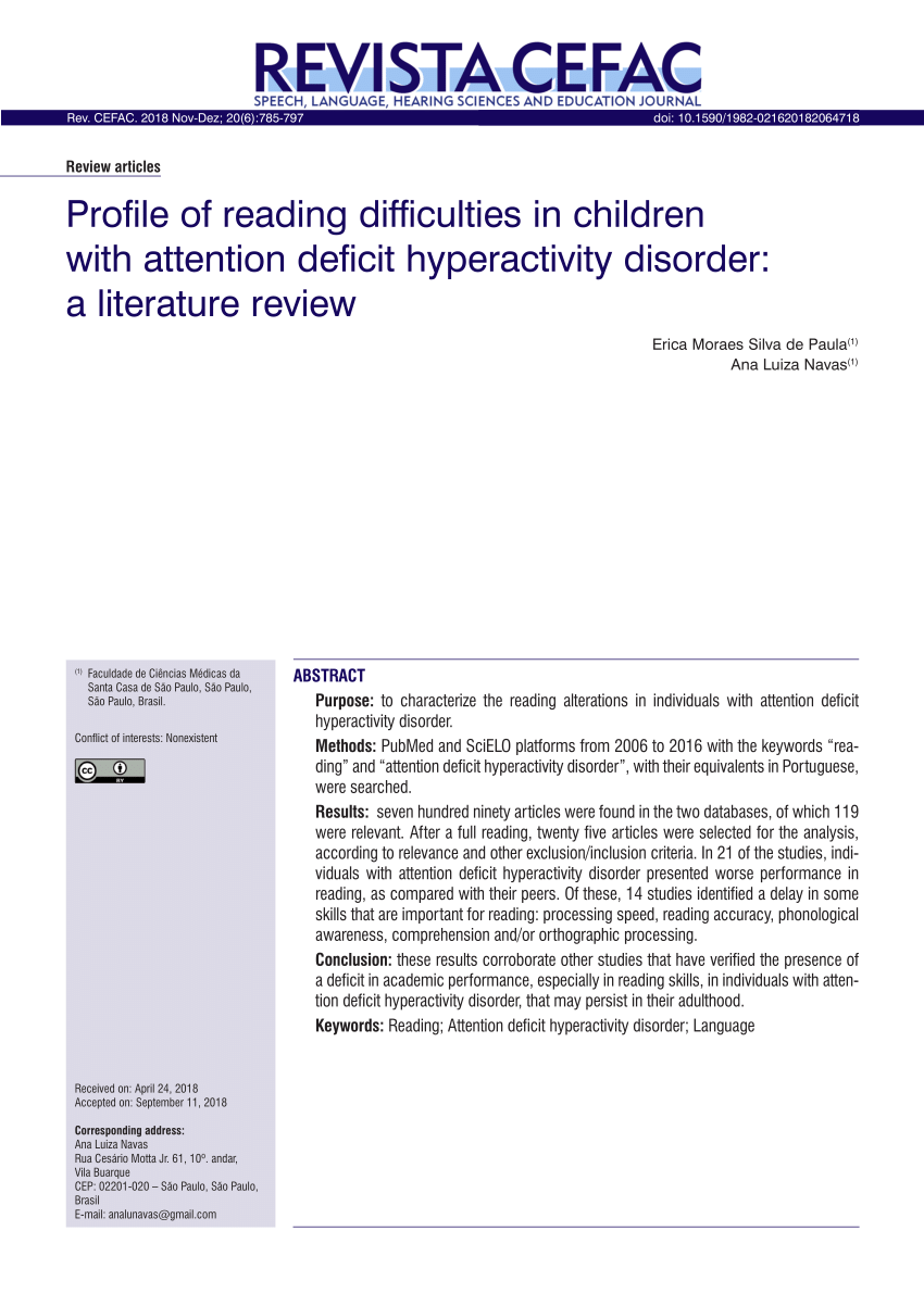 literature review on reading difficulties
