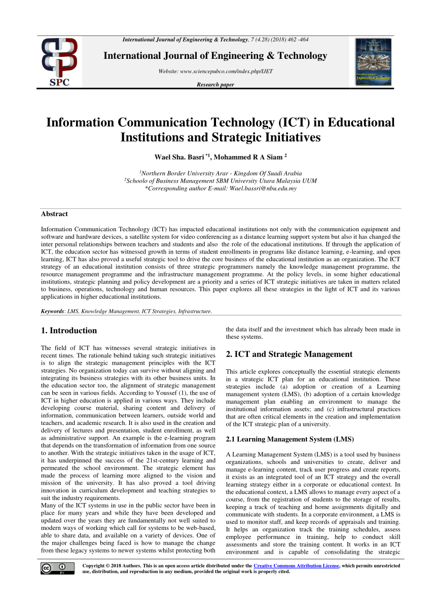 research title about information communication technology