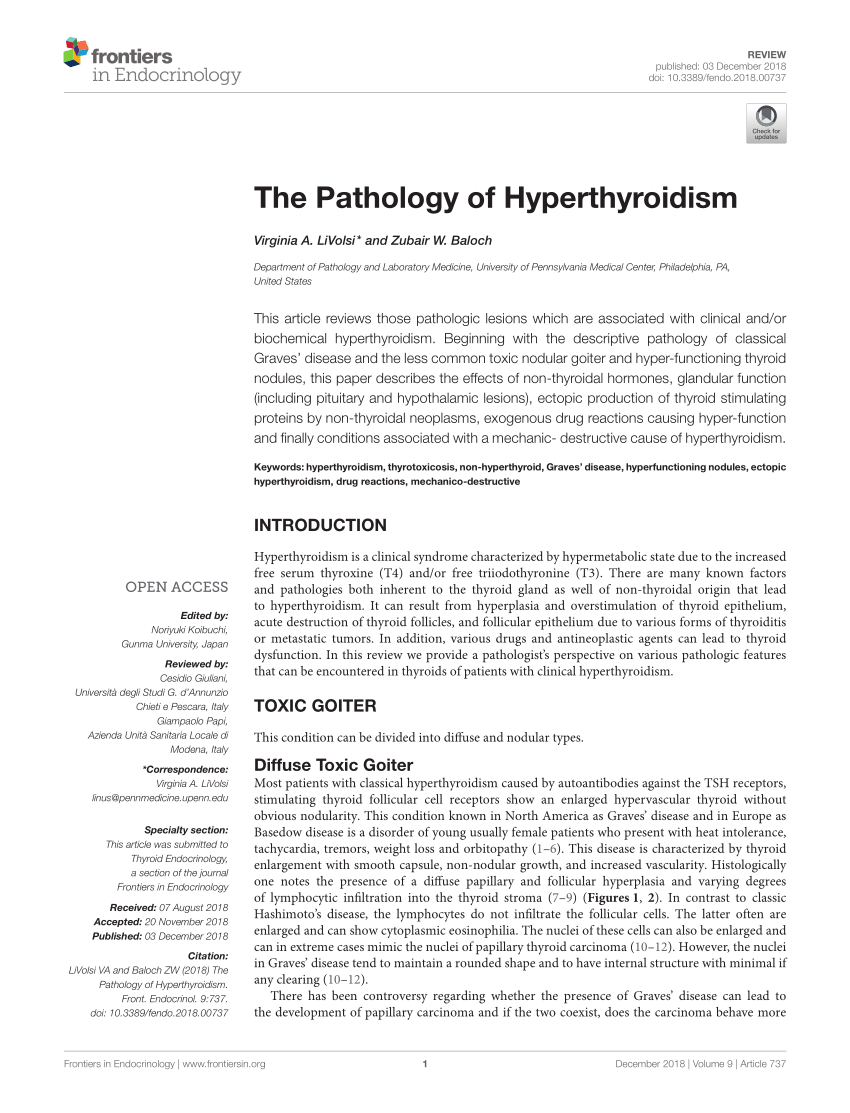 research articles for hyperthyroidism