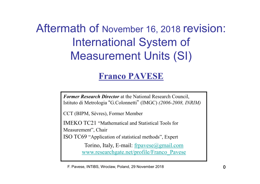 Pdf Aftermath Of November 16 2018 Revision Of The