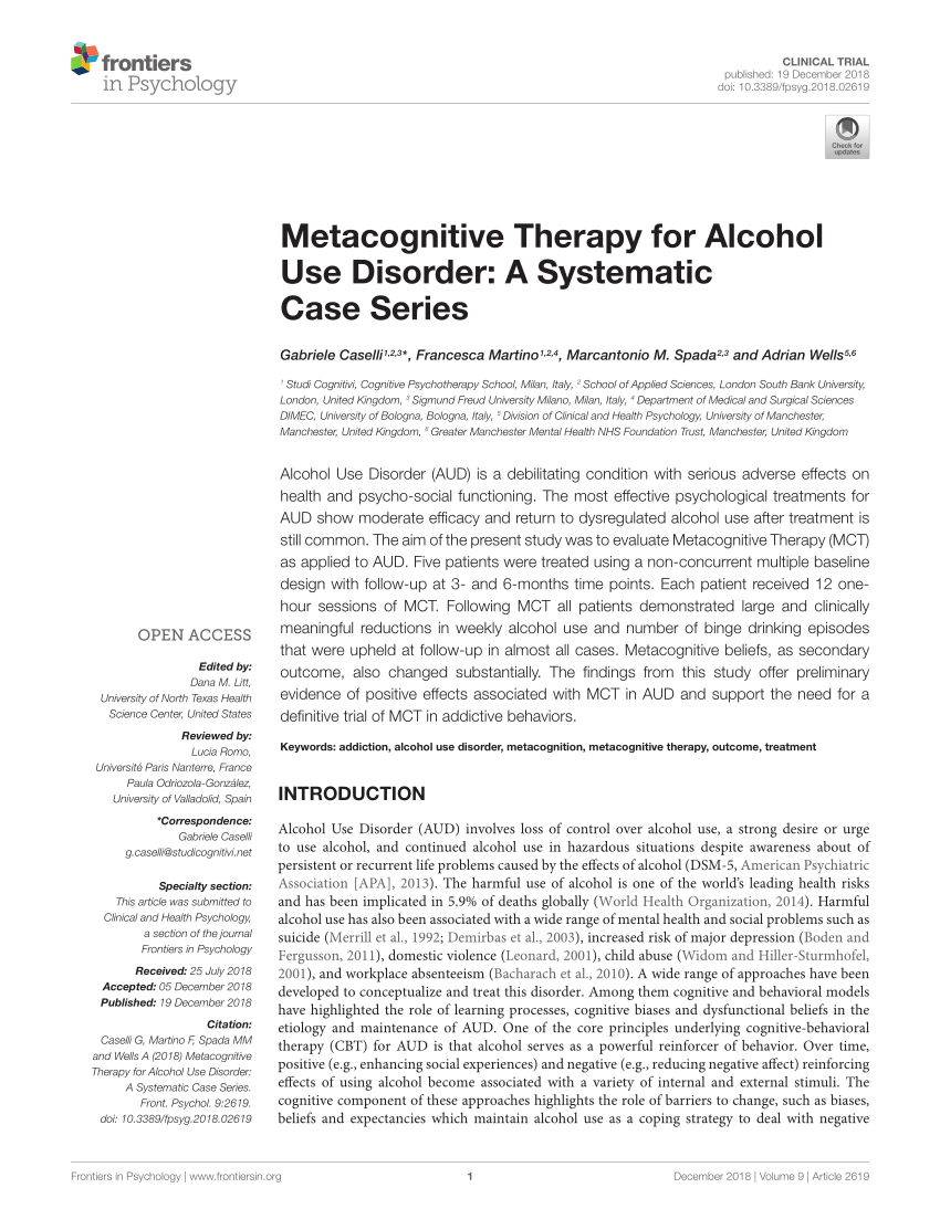 case study for alcohol use disorder