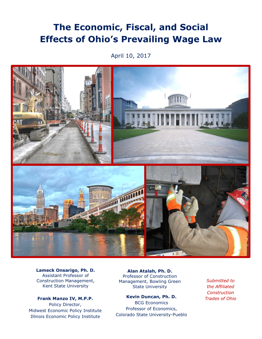 (PDF) The Economic, Fiscal, and Social Effects of Ohio’s Prevailing