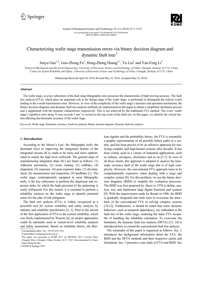 (PDF) Characterizing wafer stage transmission errors via ...