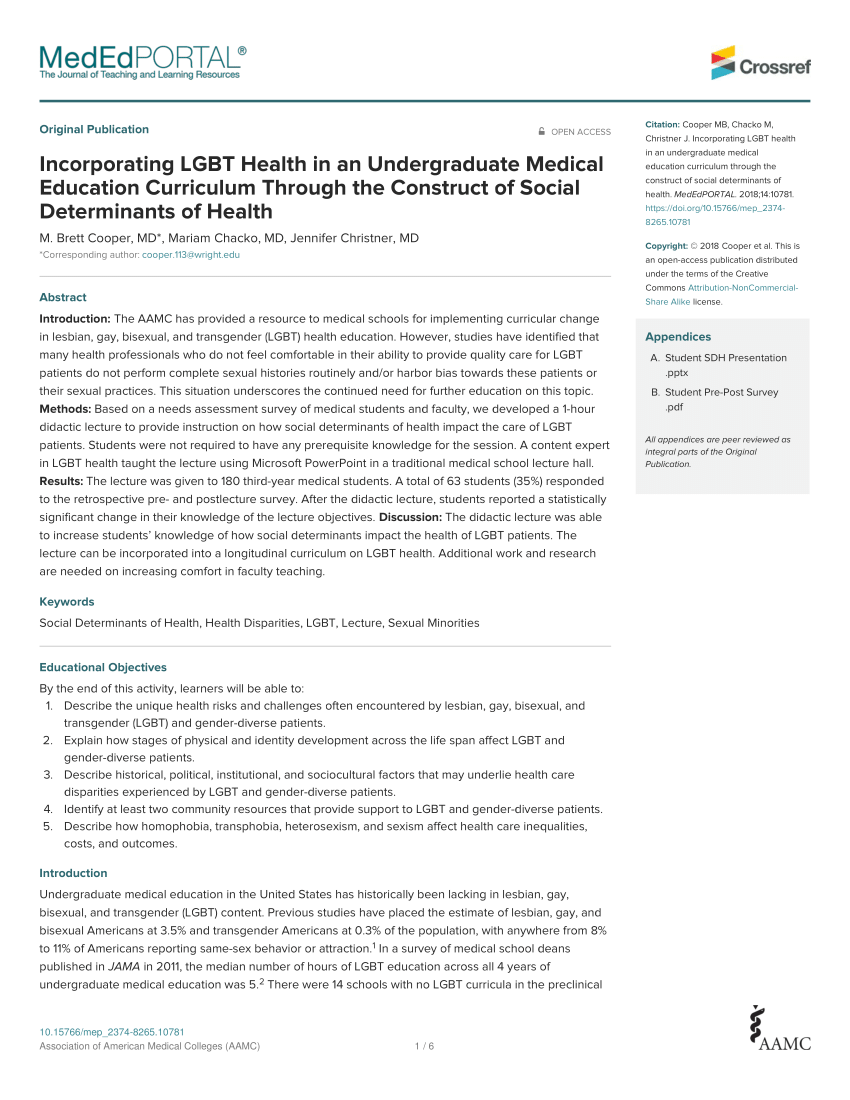 New Curricula Help Students Understand Health Needs of LGBT Patients