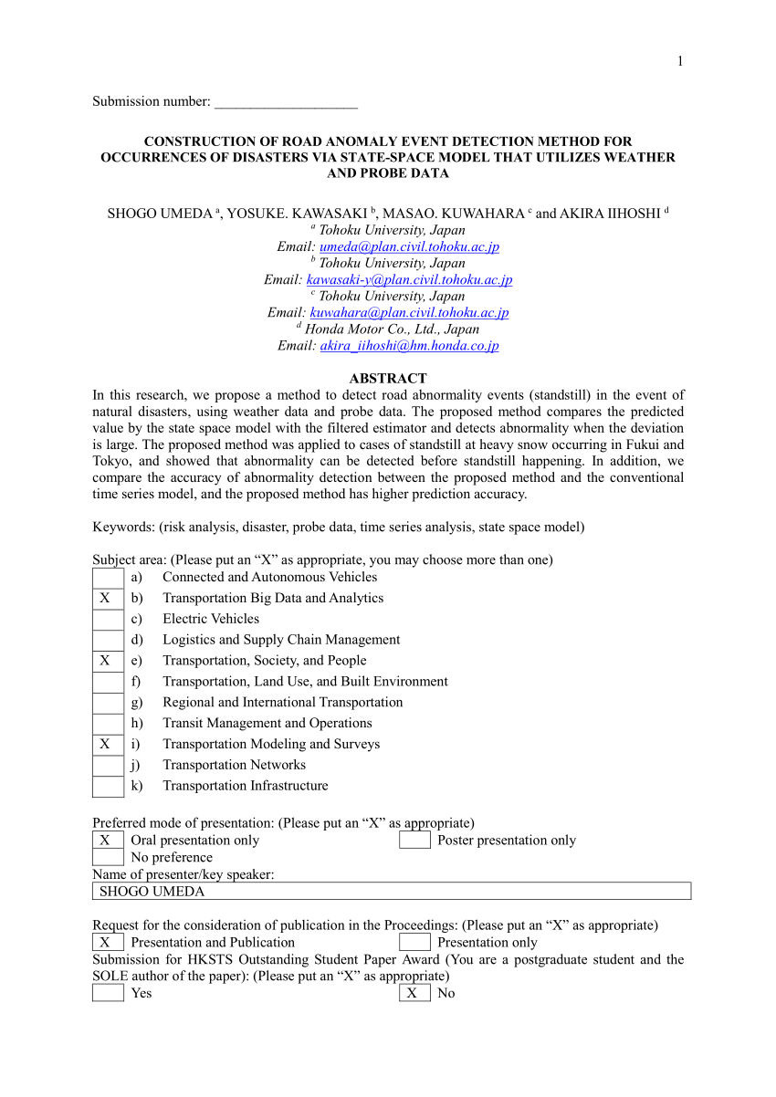 PDF) Construction of Road Anomaly Event Detection Method for 