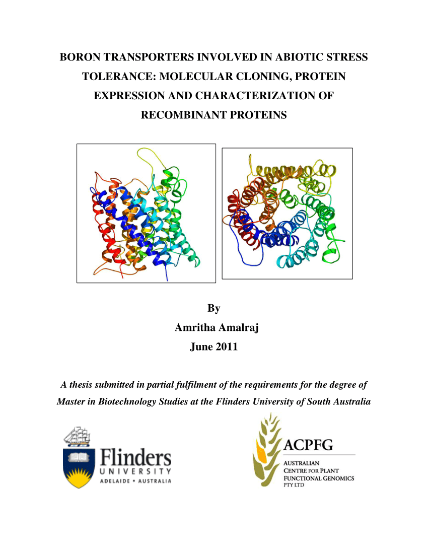 PDF) Boron transporters involved in abiotic stress tolerance