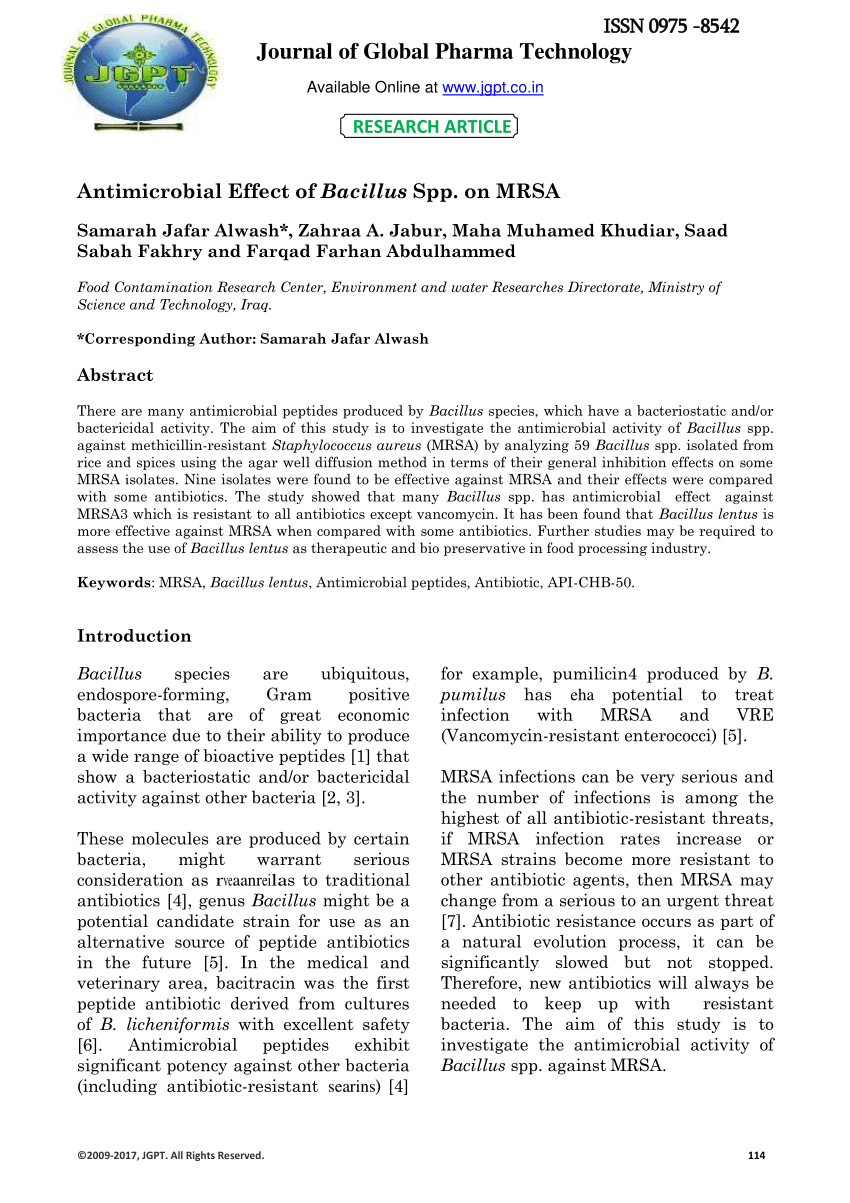 mrsa research paper pdf