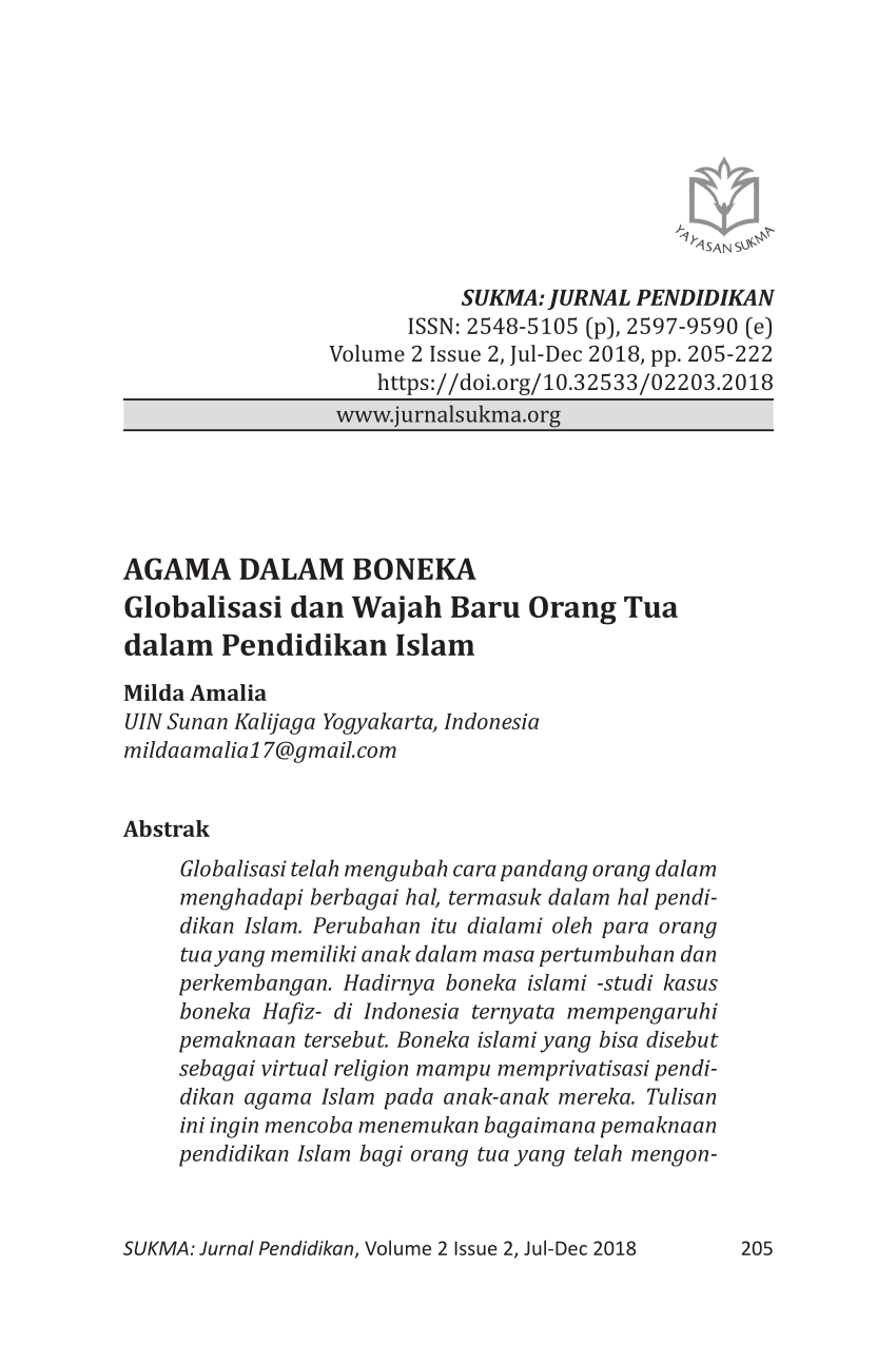 PDF Islam Populer Sebagai Pencarian Identitas Muslim Kelas Menengah