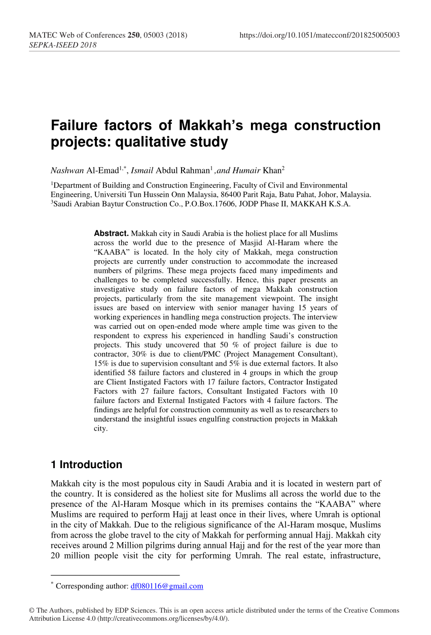 mega project failure case study