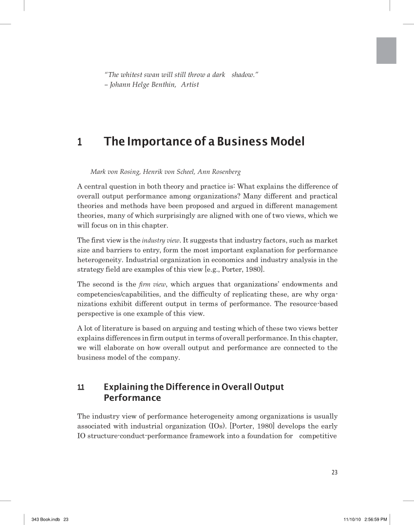 business model essay example