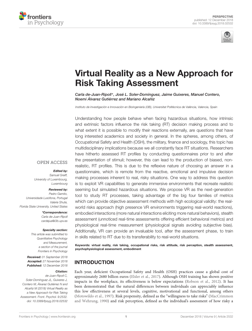 target risk 2: a new psychology of safety and health citation