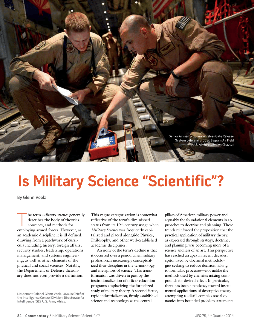 phd in military science