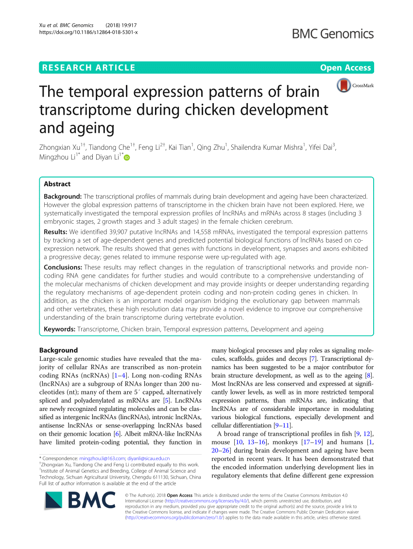 PDF) The temporal expression patterns of brain transcriptome 