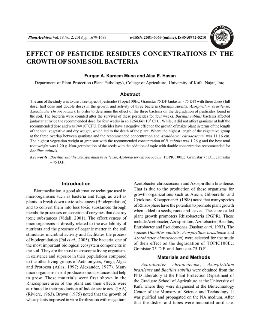 latest research paper on pesticide degradation by soil bacteria