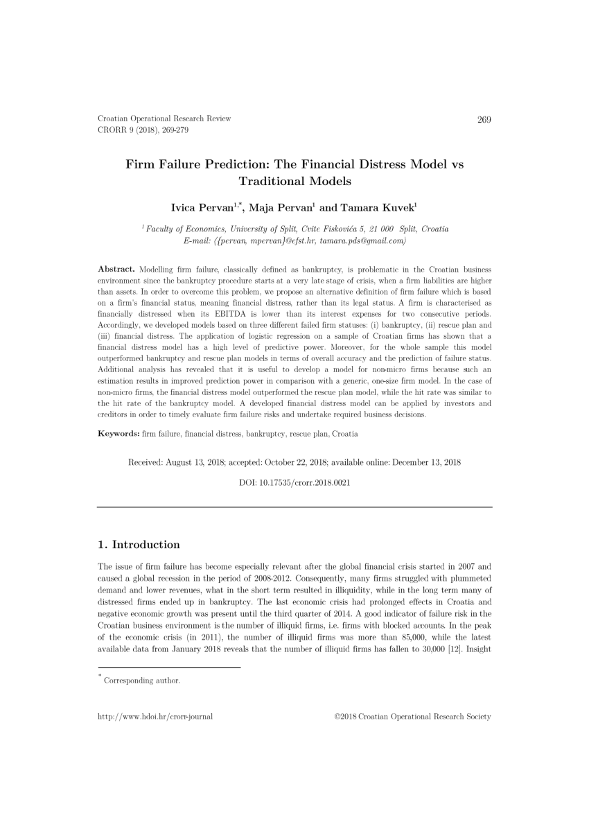 pdf-firm-failure-prediction-financial-distress-model-vs-traditional