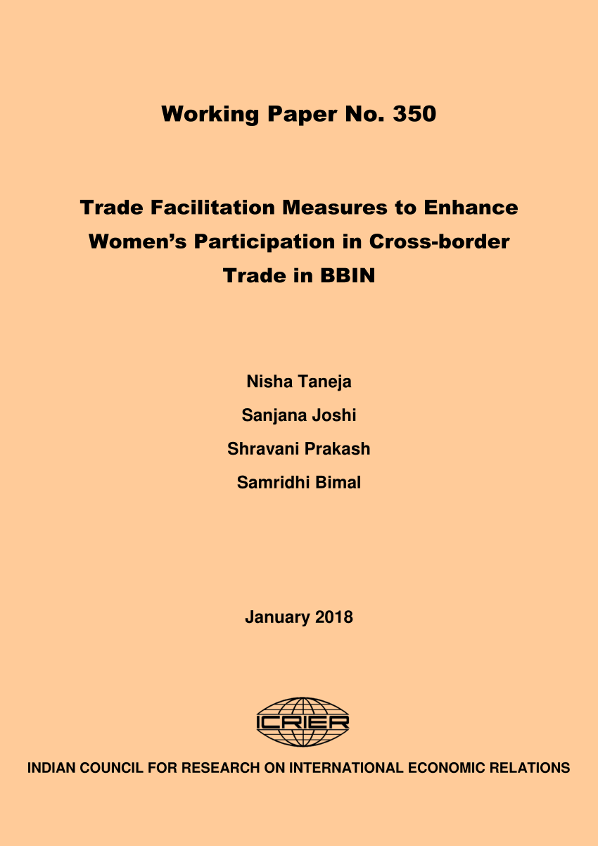 Pdf Trade Facilitation Measures To Enhance Women S Participation