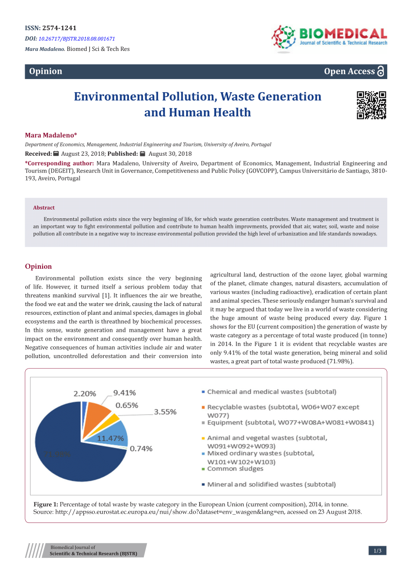 environmental pollution research paper pdf