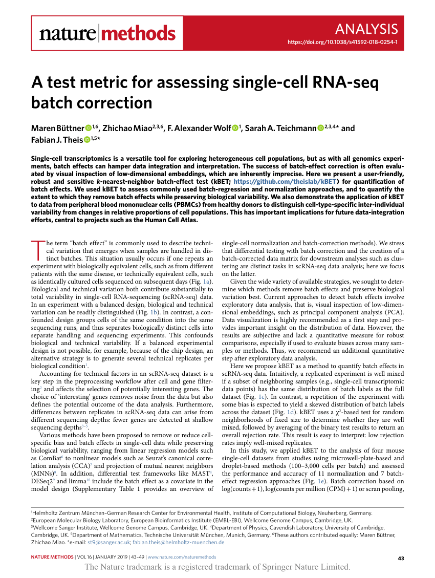 cKBET: assessing goodness of batch effect correction for single-cell RNA-seq